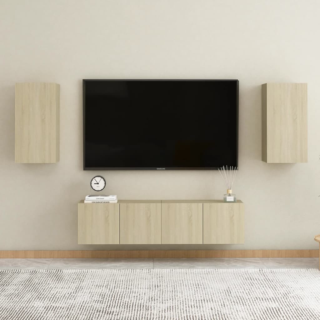vidaXL TV omarica sonoma hrast 30,5x30x60 cm iverna plošča