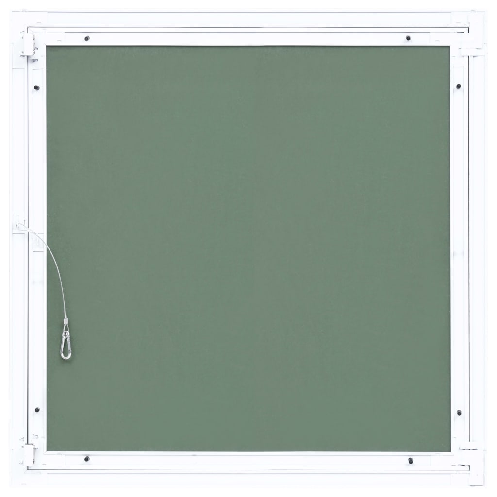 vidaXL Revizijska vrata z alu okvirjem in mavčno ploščo 200x200 mm