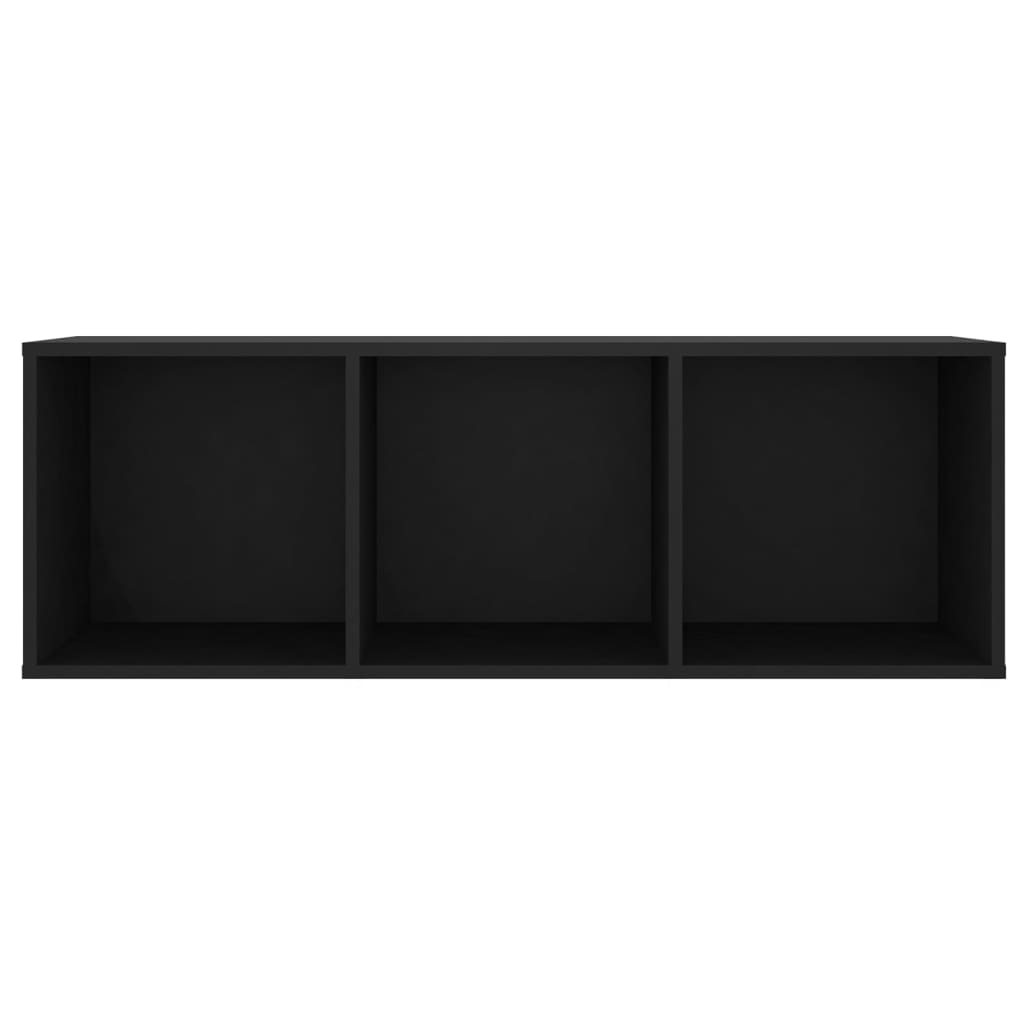 vidaXL TV omarica črna 107x35x37 cm iverna plošča