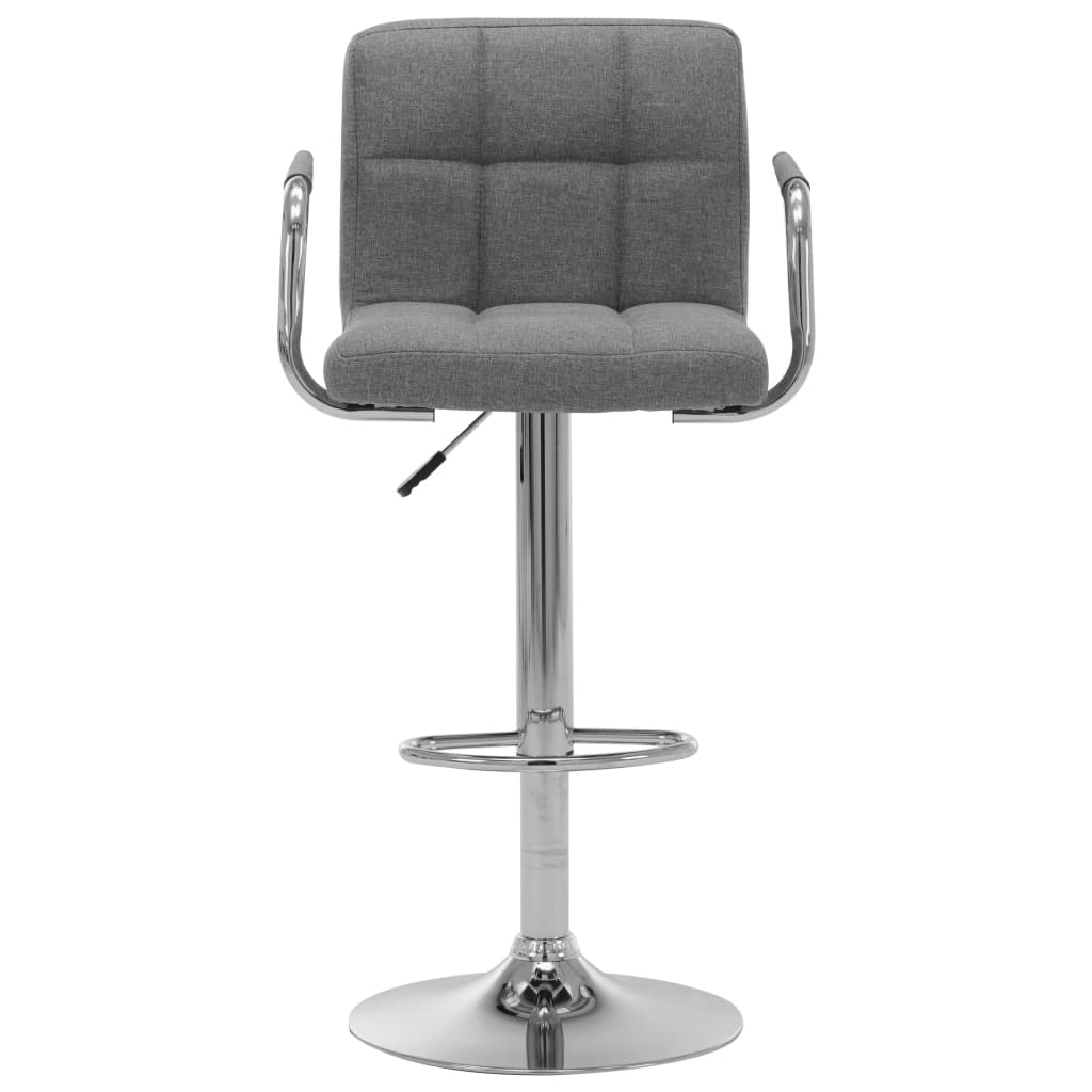 vidaXL Barski stolčki svetlo sivo blago