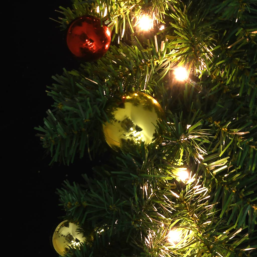 vidaXL Božična girlanda okrašena z bučkami in LED lučkami 20 m