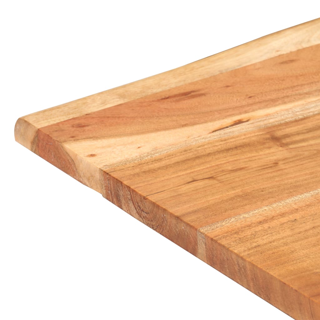 vidaXL Bistro miza z naravnimi robovi 80x80x75 cm trden akacijev les