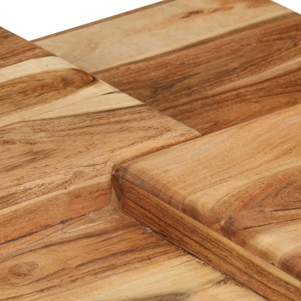 vidaXL Klubska mizica 70x60x42 cm trden akacijev les