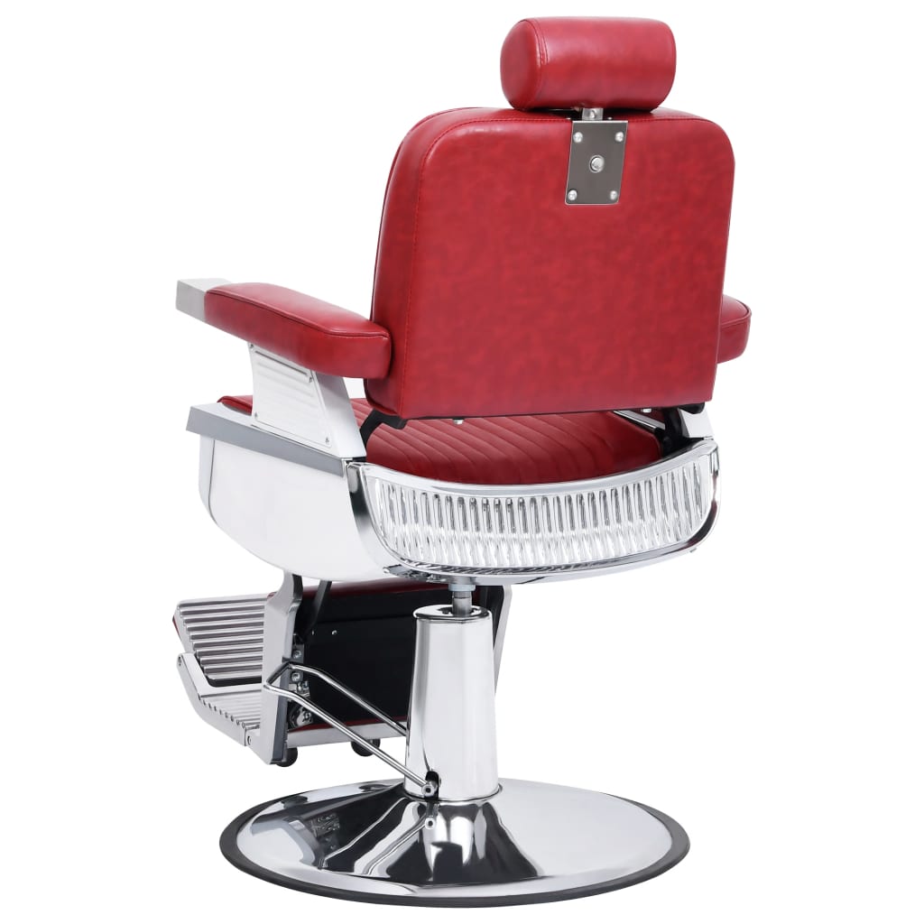 vidaXL Frizerski stol rdeč 68x69x116 cm umetno usnje