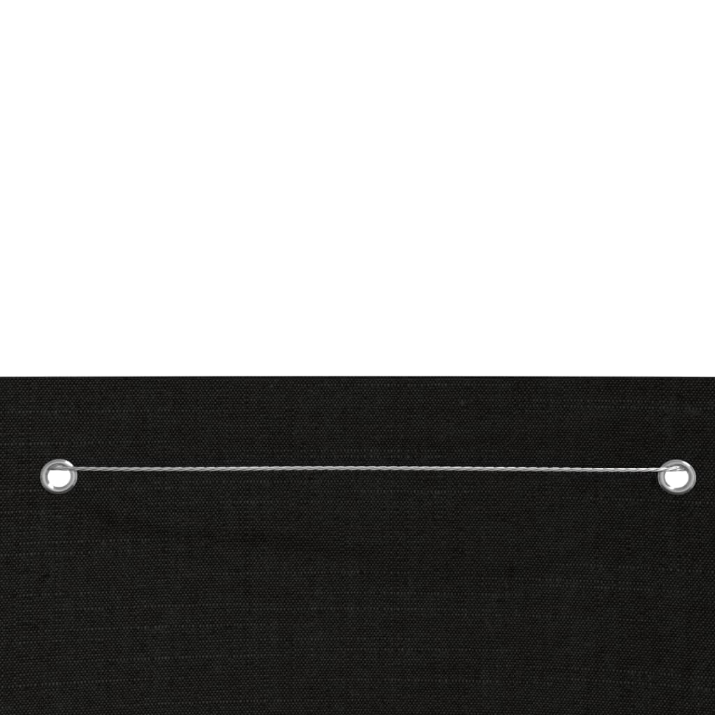 vidaXL Balkonsko platno črno 100x240 cm tkanina Oxford