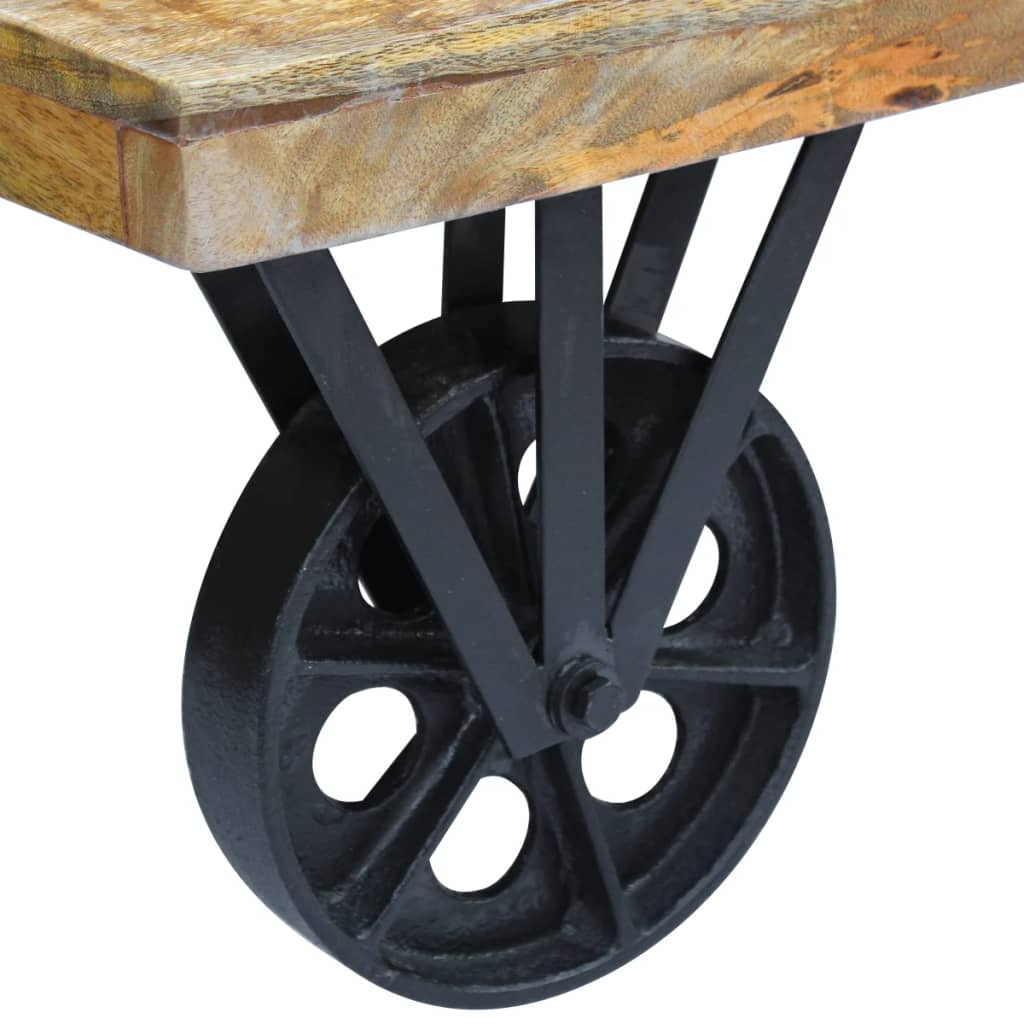 vidaXL klubska mizica iz mango lesa 120x60x30 cm