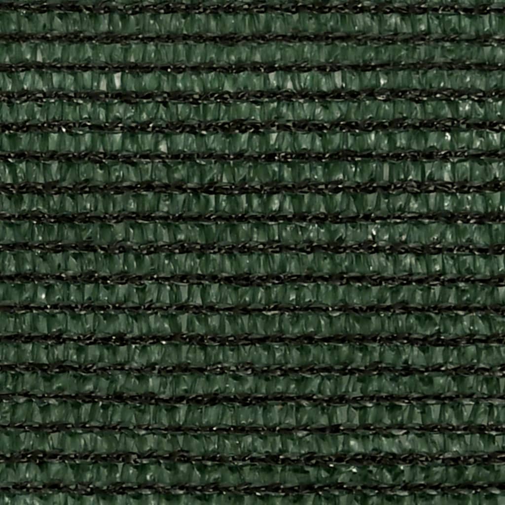 vidaXL Senčno jadro 160 g/m² temno zeleno 4,5x4,5x4,5 m HDPE
