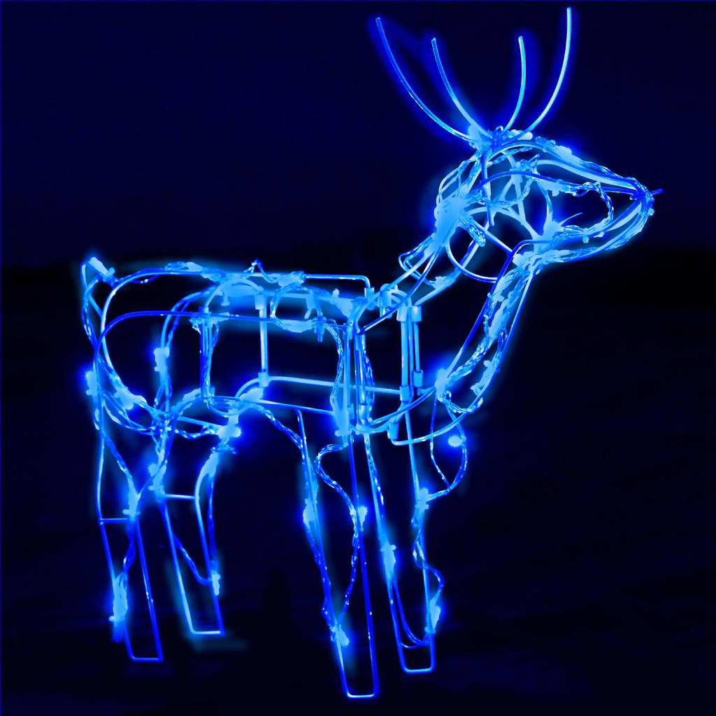 vidaXL Božični svetlobni okras 3-delni jeleni 229 LED lučk
