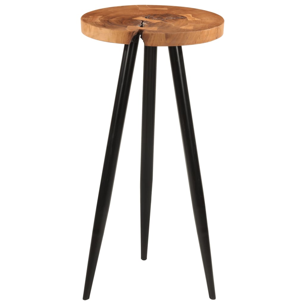 vidaXL Barska miza iz hloda Ø53x105 cm trden akacijev les