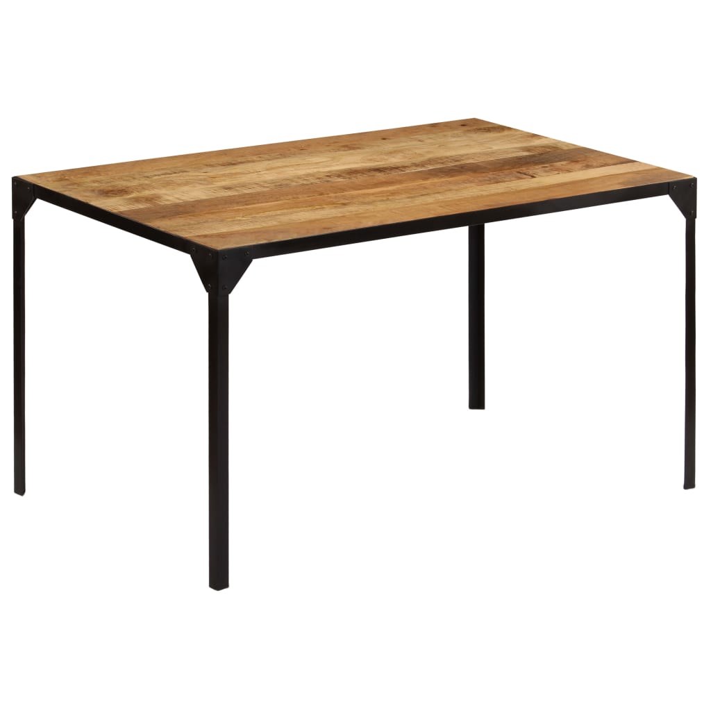 vidaXL Jedilna miza iz trdnega mangovega lesa 140x80x76 cm
