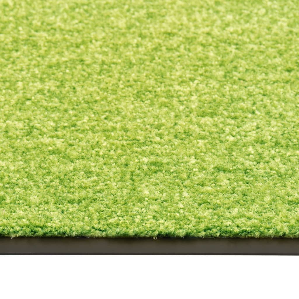 vidaXL Pralni predpražnik zelen 90x150 cm