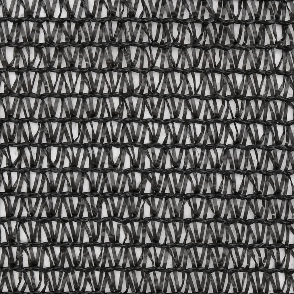 vidaXL Mreža za zasebnost HDPE 2x25 m črna