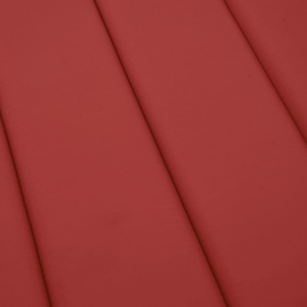 vidaXL Blazina za ležalnik rdeča 200x50x3 cm oxford tkanina