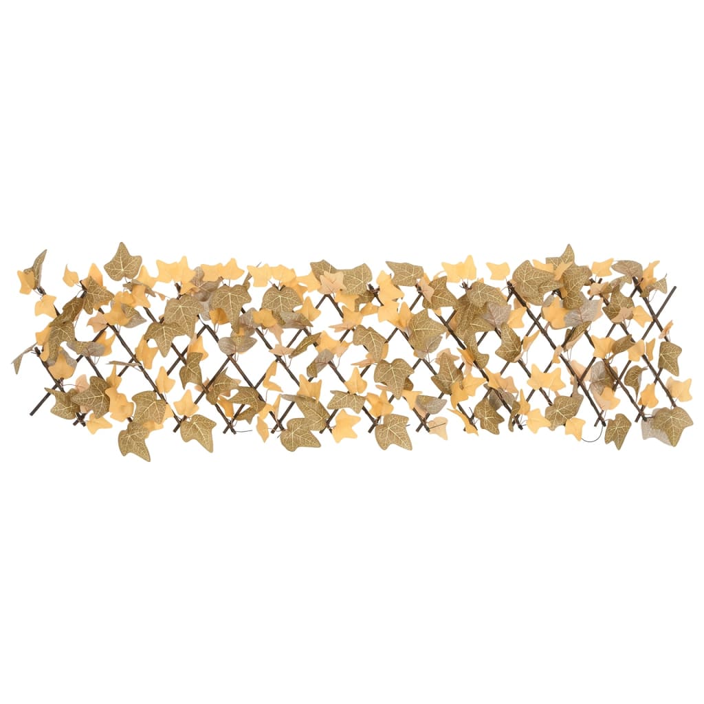 vidaXL Umetni javor raztegljiva ograja oranžna 180x30 cm