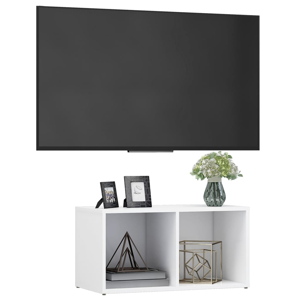 vidaXL TV omarica bela 72x35x36,5 cm iverna plošča