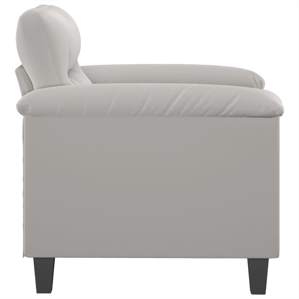 vidaXL Fotelj svetlo siv 60 cm tkanina iz mikrovlaken