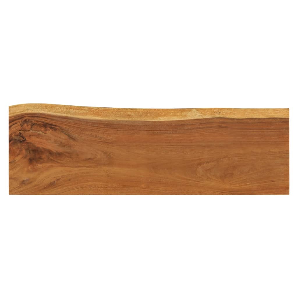 vidaXL Konzolna mizica iz trdnega suar lesa 110x35x75 cm