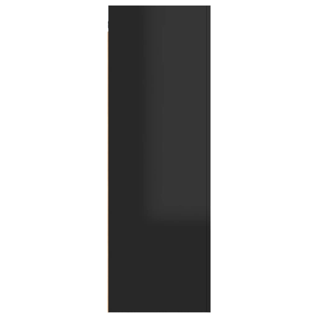 vidaXL TV omarica visok sijaj črna 30,5x30x90 cm iverna plošča