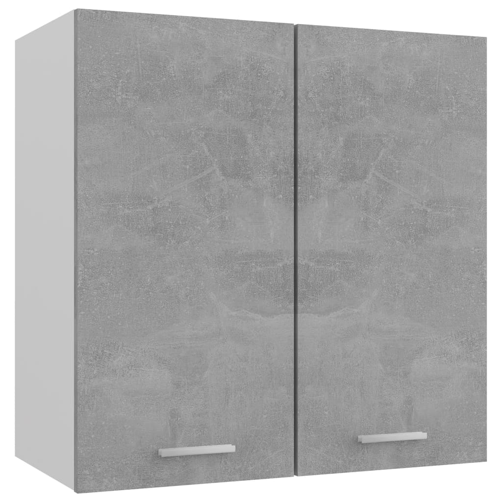 vidaXL Viseča omarica betonsko siva 60x31x60 cm iverna plošča