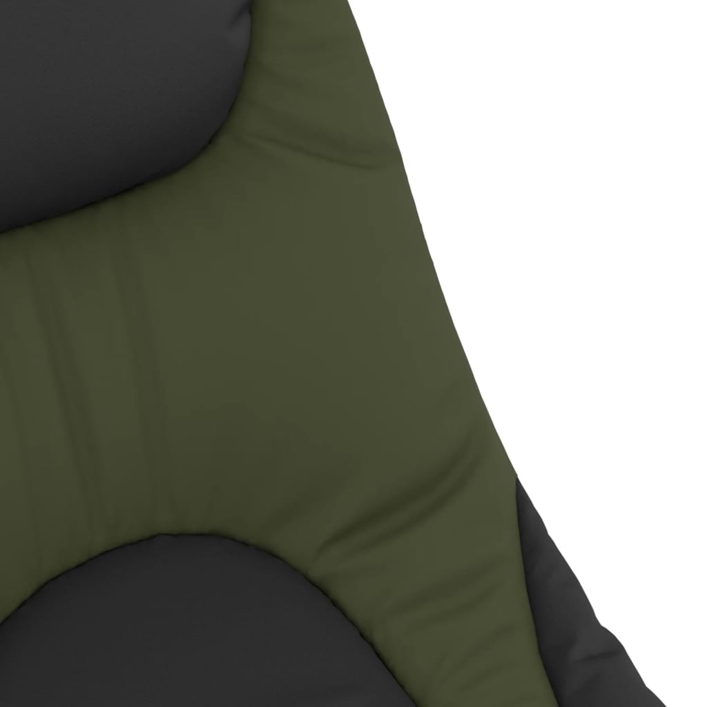 vidaXL Ribiška postelja z nastavljivimi nogami zložljiva zelena