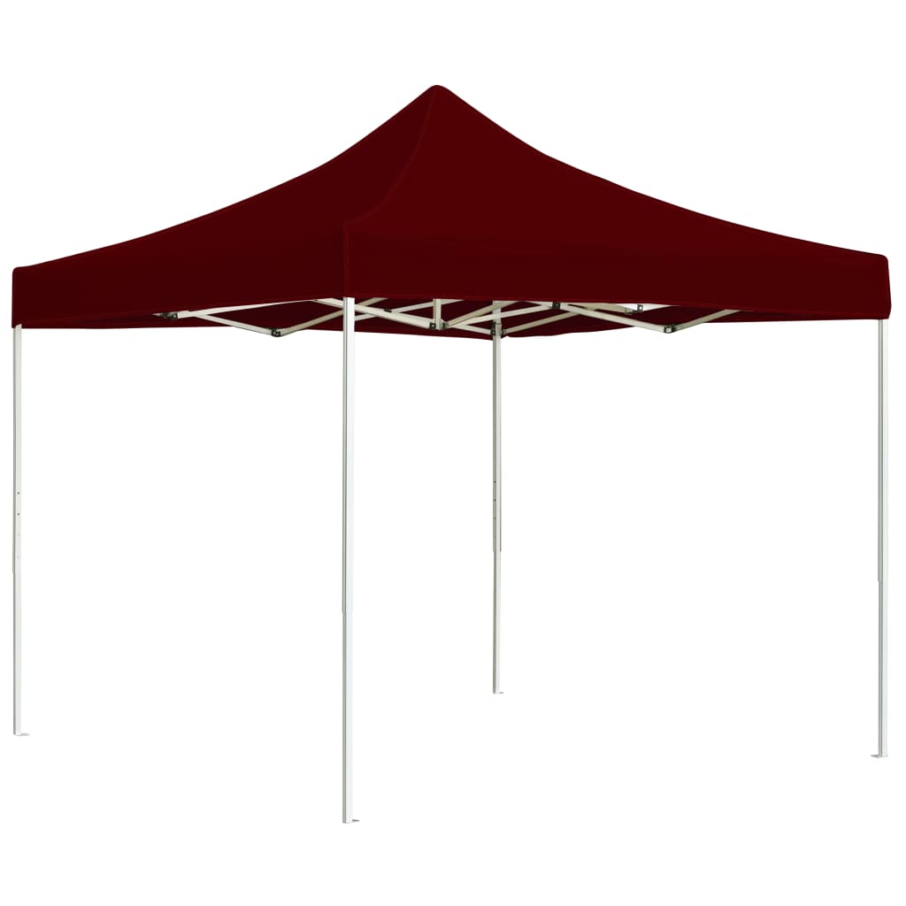 vidaXL Profesionalen zložljiv vrtni šotor aluminij 2x2 m bordo