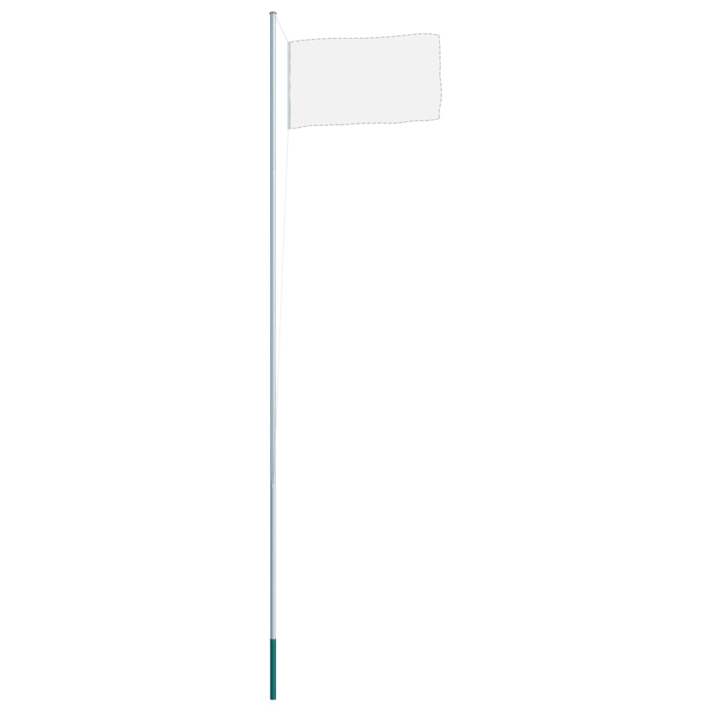 vidaXL Sestavljiv drog za zastavo iz aluminija 6,2 m