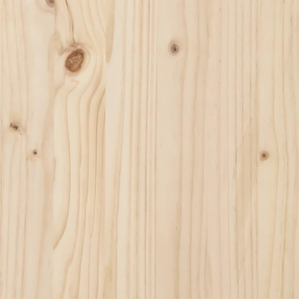 vidaXL Posteljni okvir z vzglavjem 150x200 cm trdna borovina