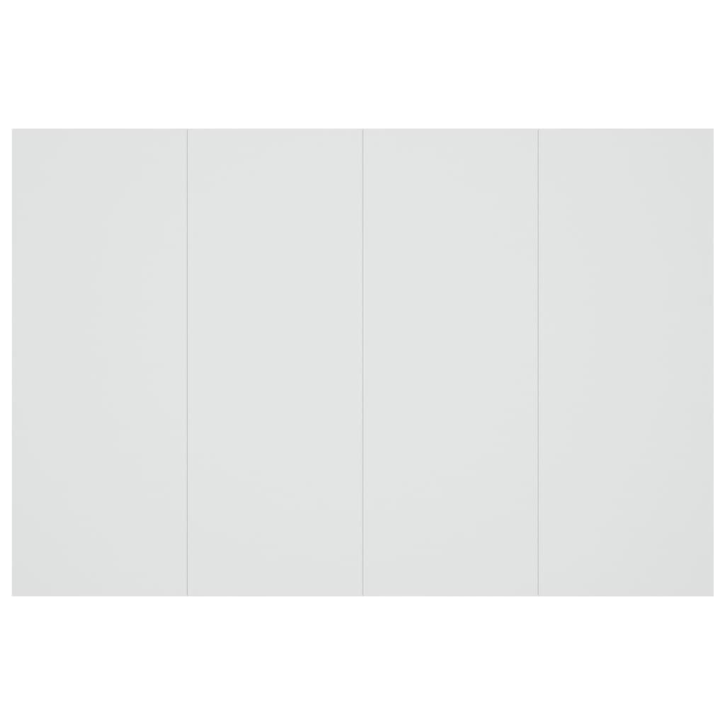 vidaXL Posteljno vzglavje belo 120x1,5x80 cm konstruiran les