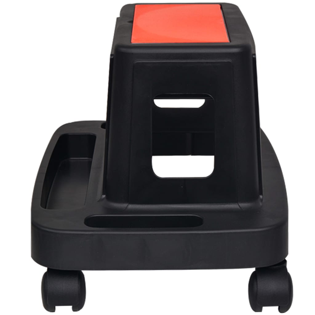 vidaXL Vrtljiv stolček za delavnico s prostorom za shranjevanje 150 kg