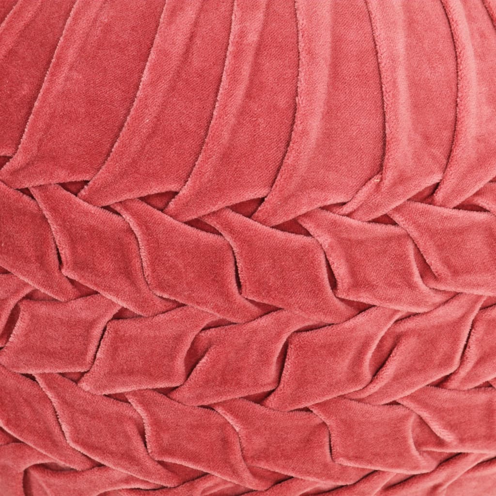 vidaXL Tabure iz bombažnega žameta vezeni dizajn 40x30 cm roza