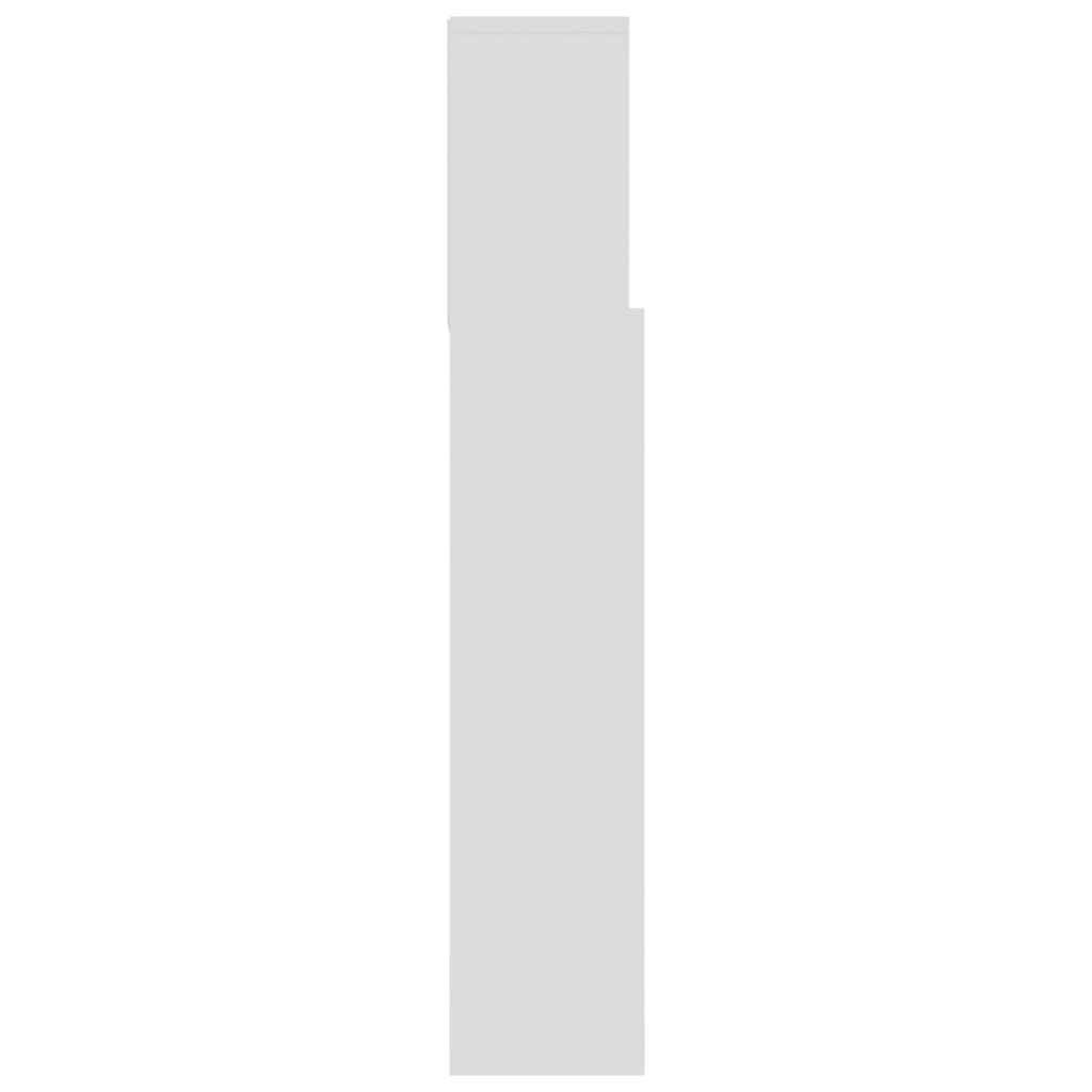 vidaXL Vzglavna omarica bela 180x19x103,5 cm