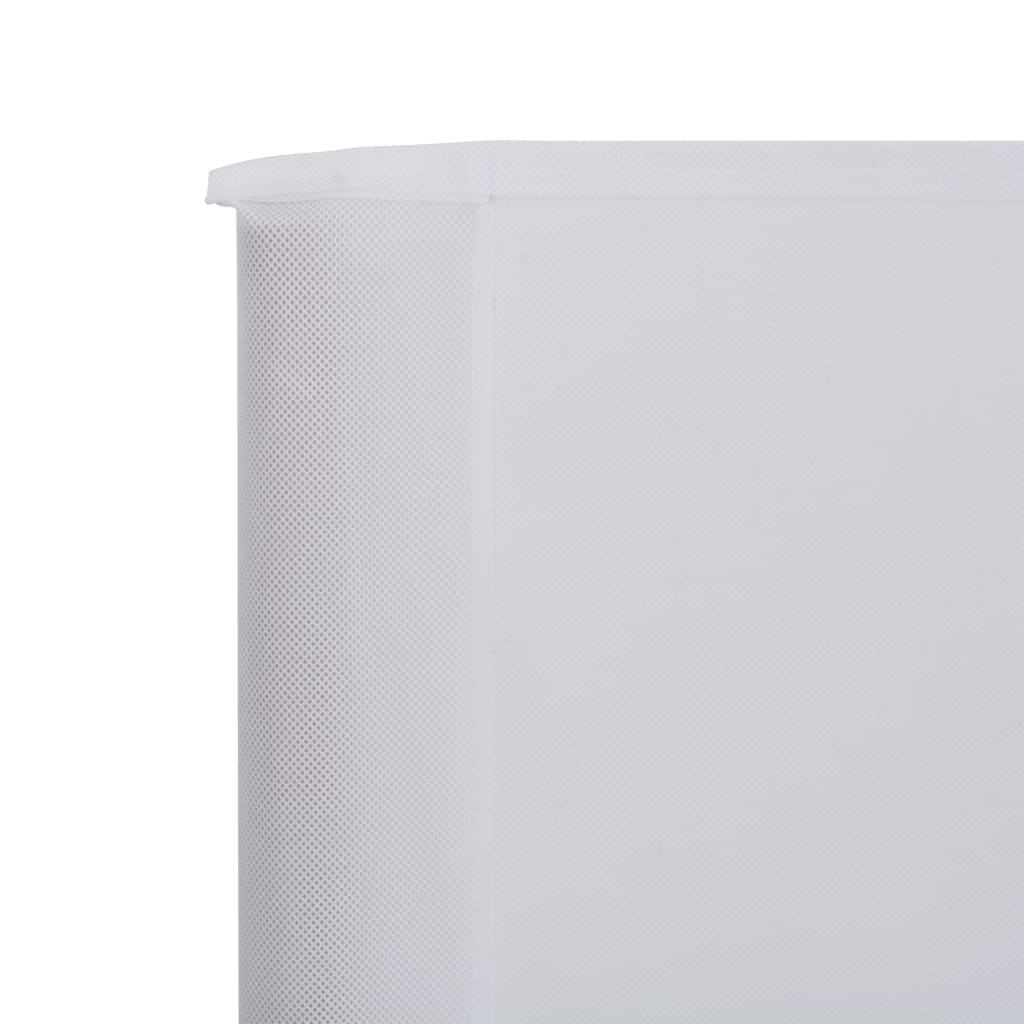 vidaXL 3-panelni vetrobran tkanina 400x160 cm peščeno bel