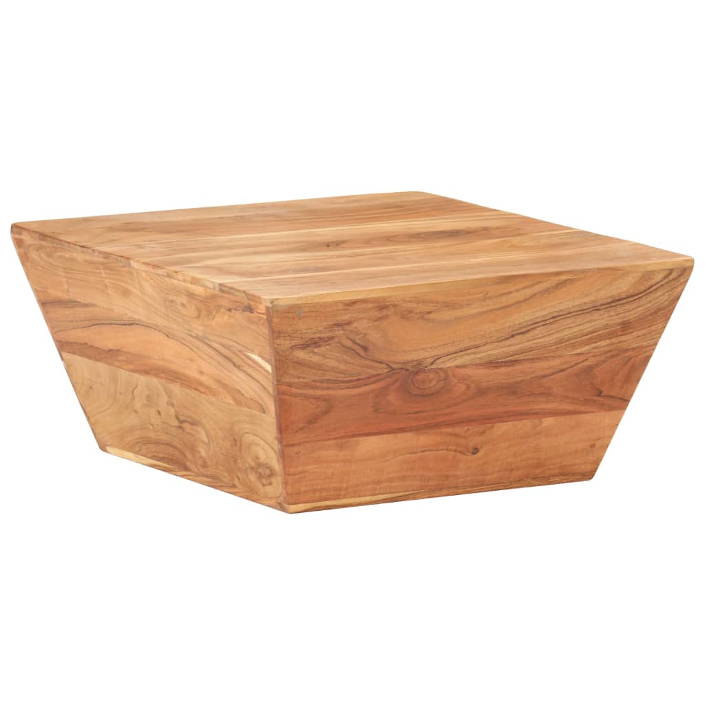 vidaXL Klubska mizica V-oblike 66x66x30 cm trden akacijev les