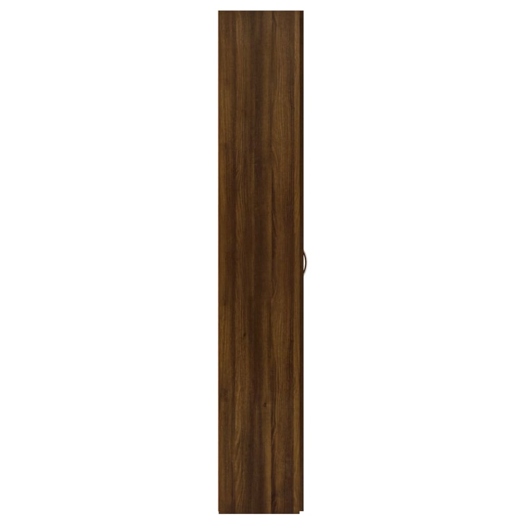 vidaXL Pisarniška omara rjavi hrast 60x32x190 cm konstruiran les