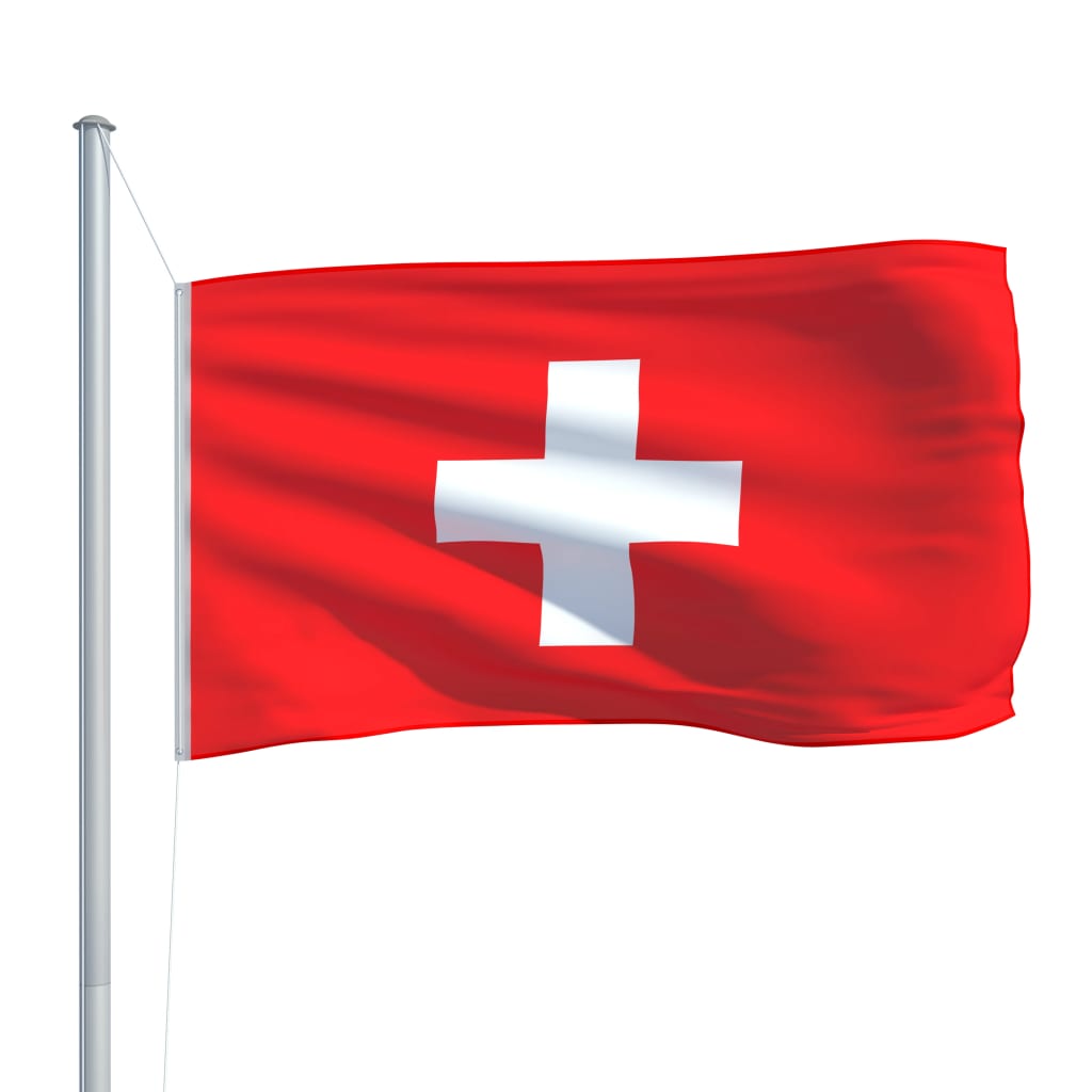 vidaXL Švicarska zastava 90x150 cm