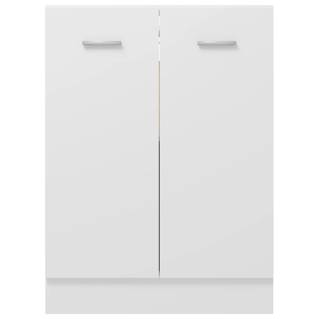 vidaXL Spodnja omarica bela 60x46x81,5 cm iverna plošča