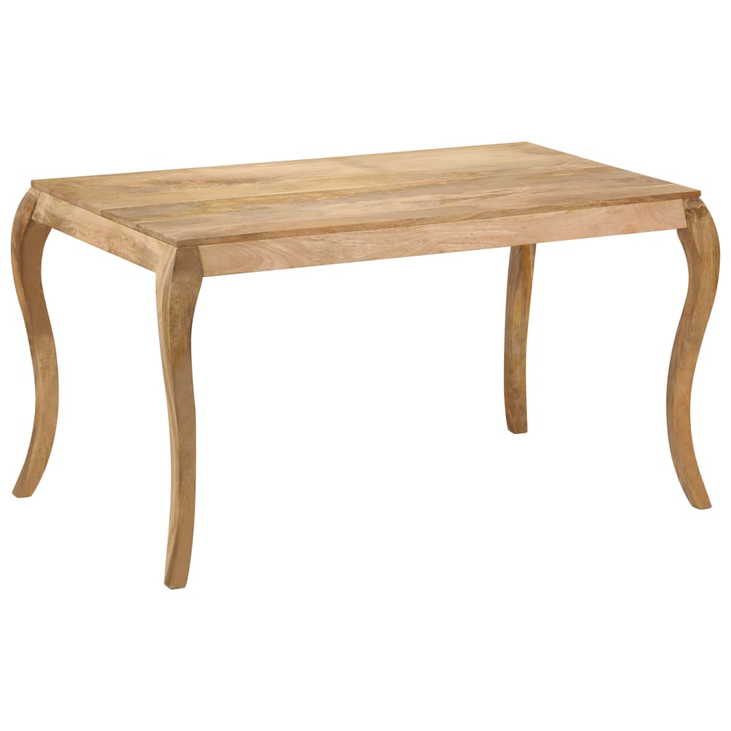 vidaXL Jedilna miza iz trdnega mangovega lesa 135x75x76 cm