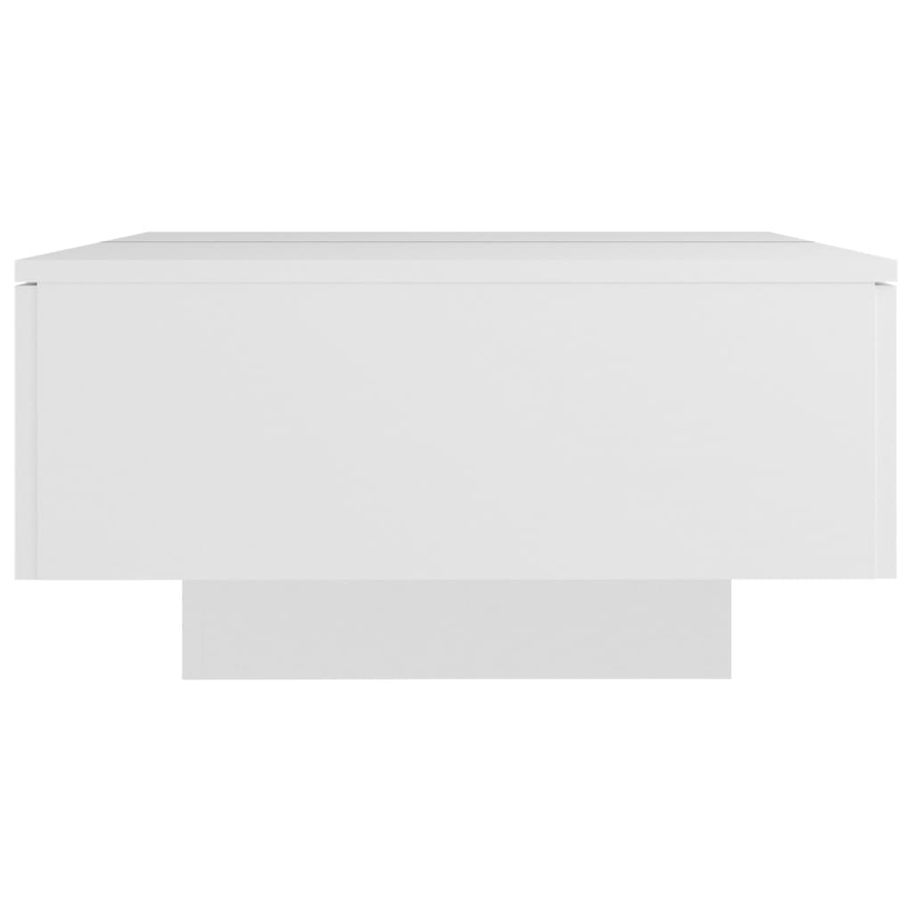 vidaXL Klubska mizica bela 90x60x31 cm iverna plošča