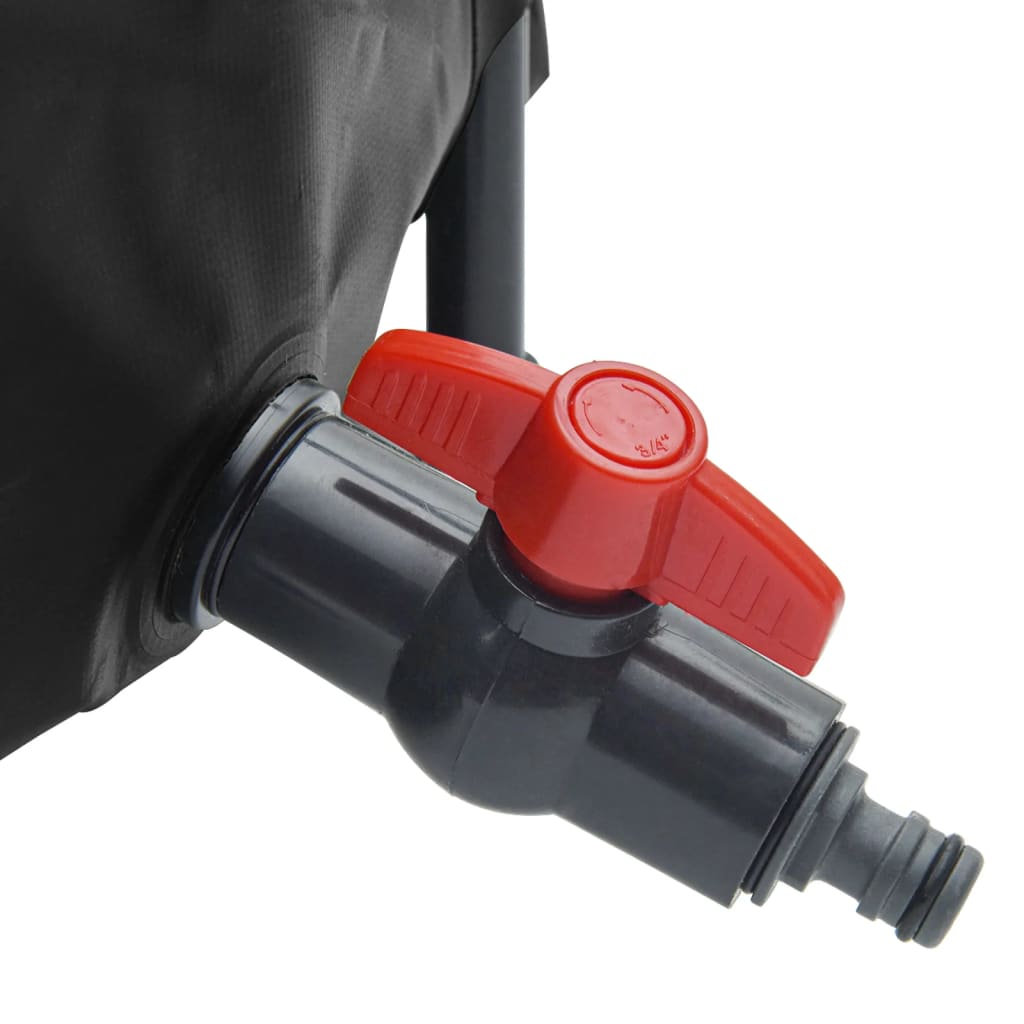 vidaXL Rezervoar za vodo s pipo zložljiv 1350 L PVC