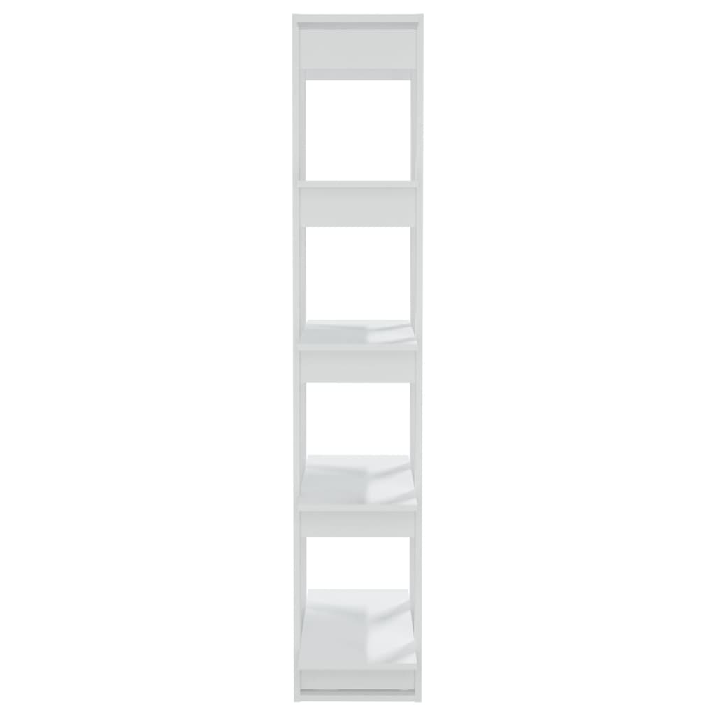 vidaXL Knjižna omara/pregrada bela 80x30x160 cm iverna plošča