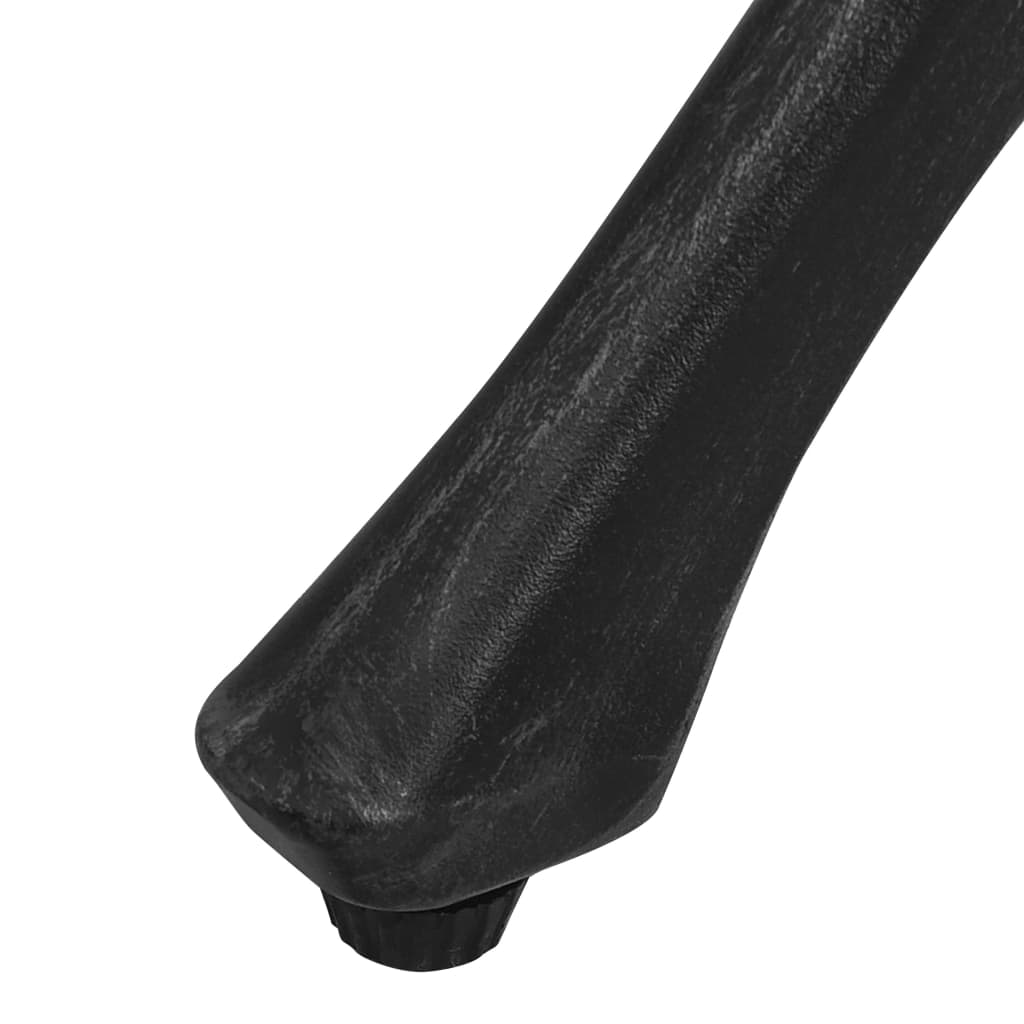 vidaXL Bistro garnitura 3-delna liti aluminij črna