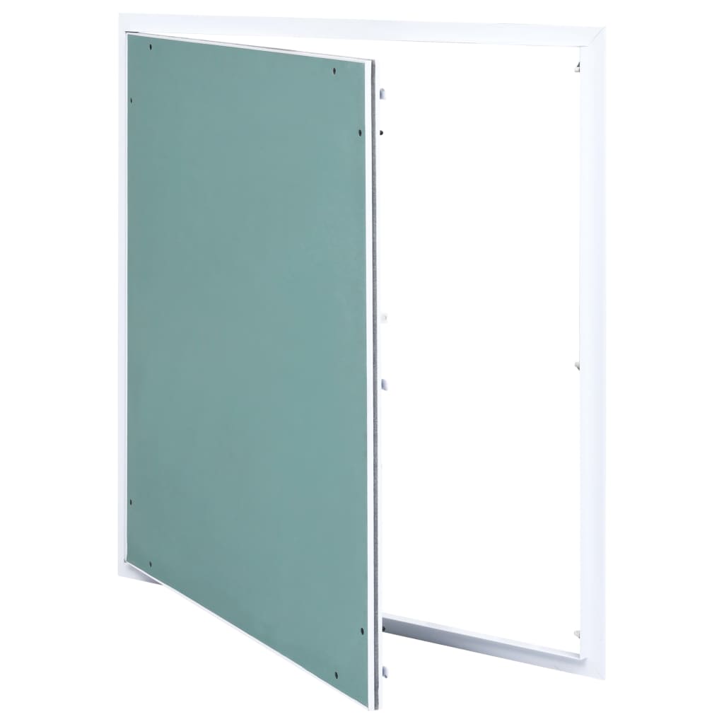 vidaXL Revizijska vrata z alu okvirjem in mavčno ploščo 300x300 mm