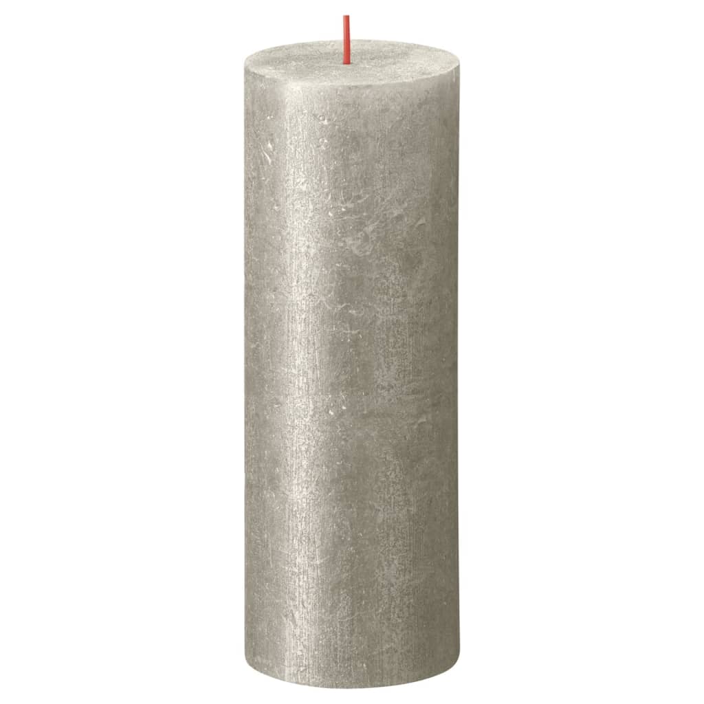 Bolsius Rustikalne stebričaste sveče Shimmer 4 kosov 190x68 mm