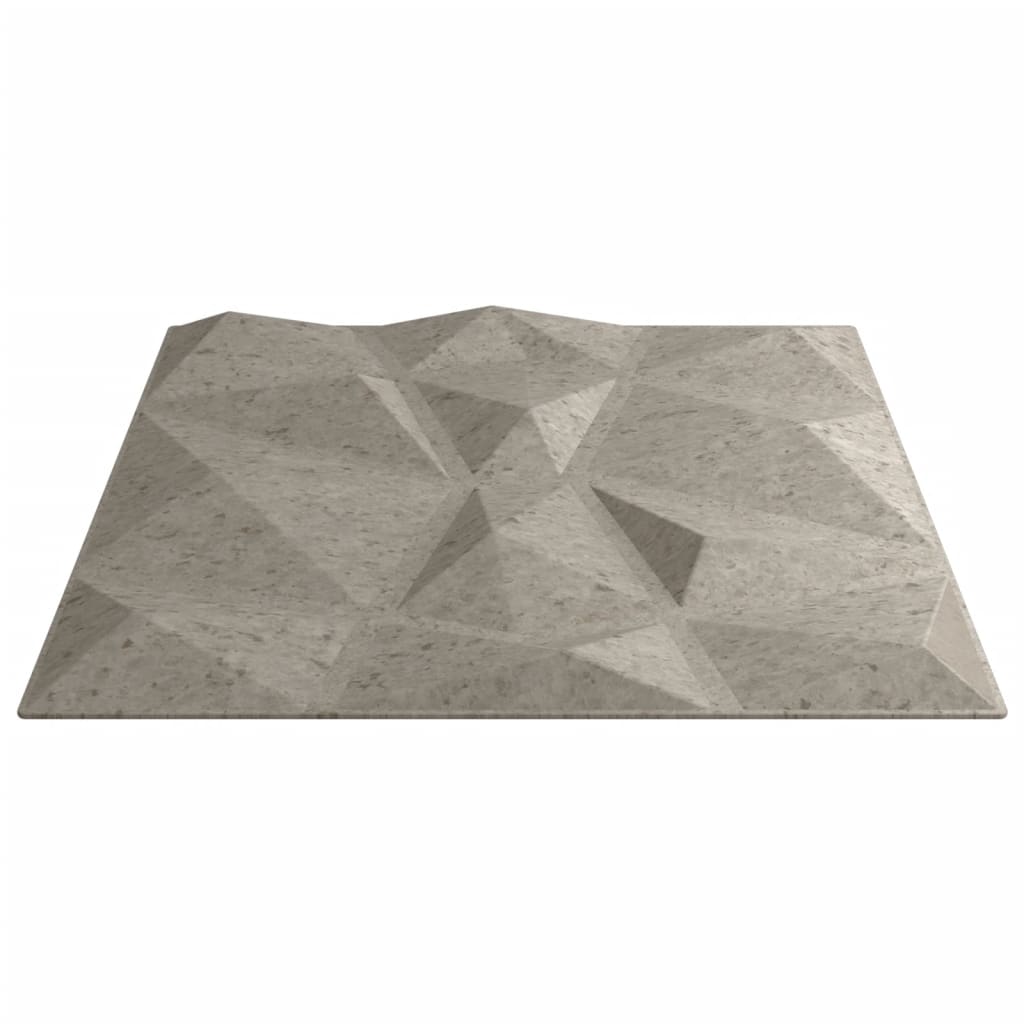 vidaXL Stenski paneli 24 kosov betonsko sivi 50x50 cm XPS 6 m² diamant