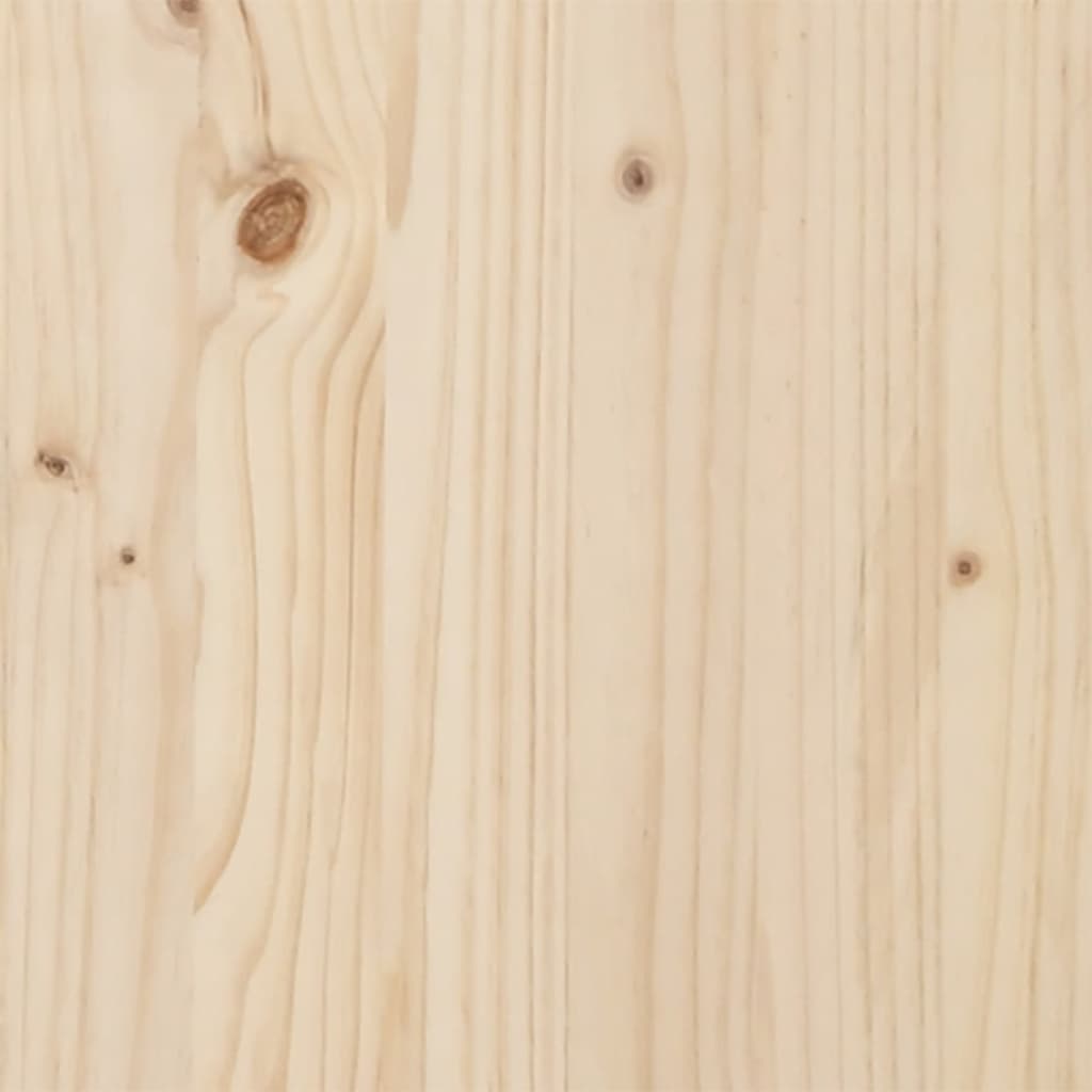 vidaXL Peskovnik s pokrovom 111x111x19,5 cm trdna borovina