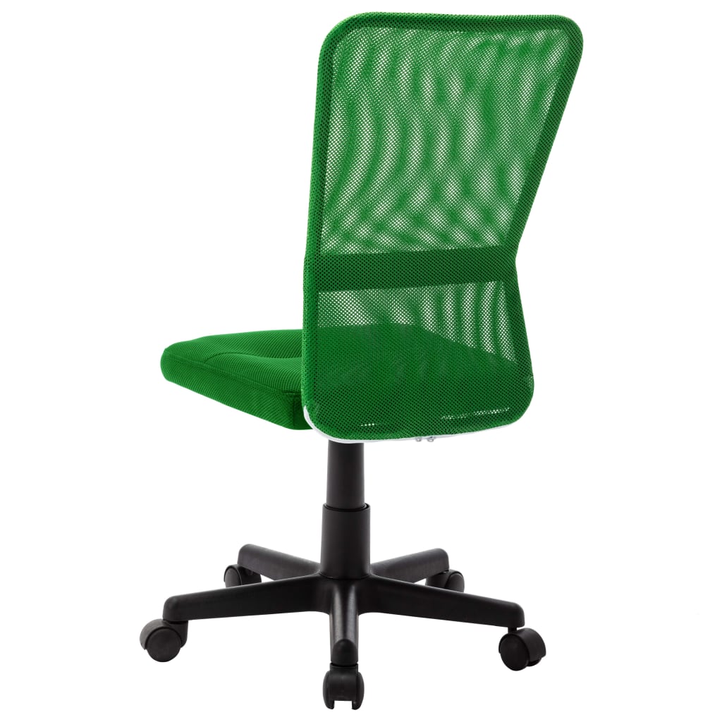 vidaXL Pisarniški stol zelen 44x52x100 cm mrežasto blago