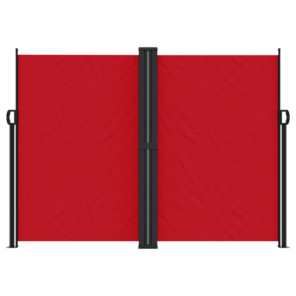 vidaXL Zložljiva stranska tenda rdeča 180x1000 cm