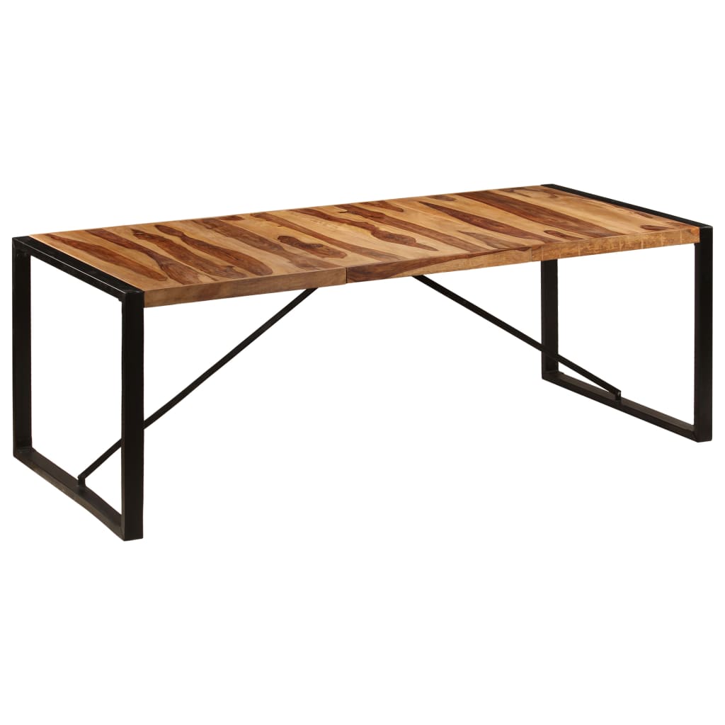 vidaXL Jedilna miza iz trdnega palisandra 220x100x75 cm