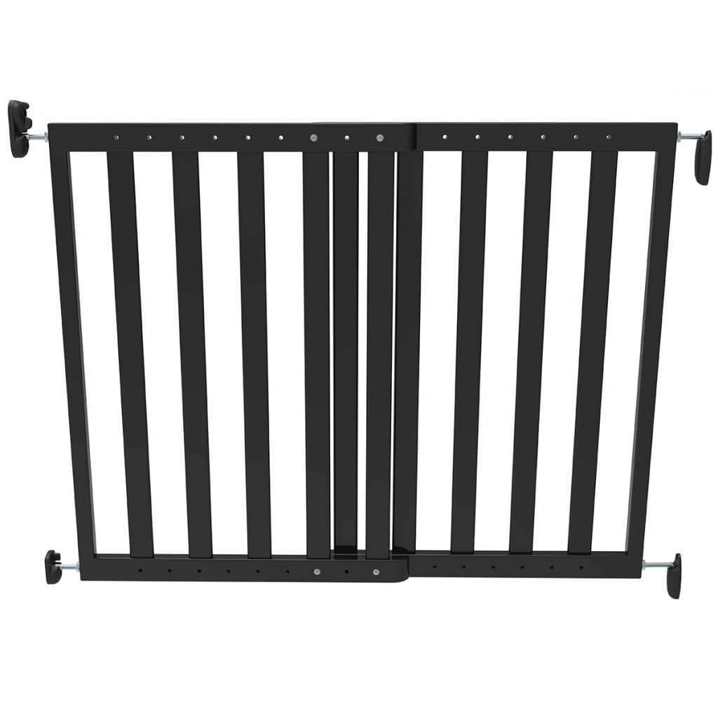 Noma Raztegljiva varnostna vrata 63,5-106 cm les črne barve 93743