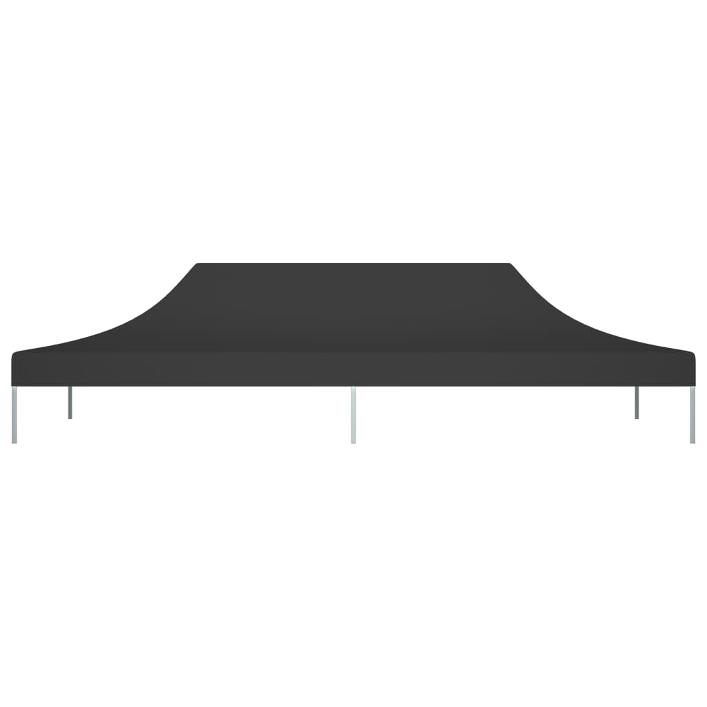 vidaXL Streha za vrtni šotor 6x3 m črna 270 g/m²